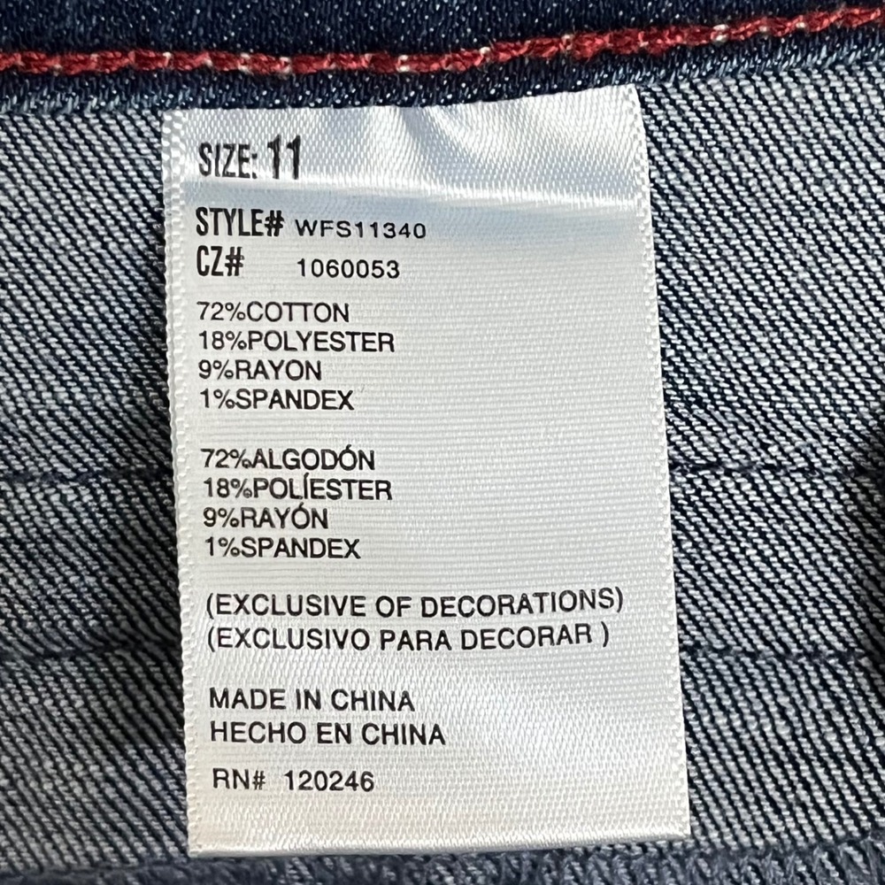 WallFlower Womens Denim Mini Skirt Button Front Medium Wash WFS11340 Size 11 - Picture 6 of 9